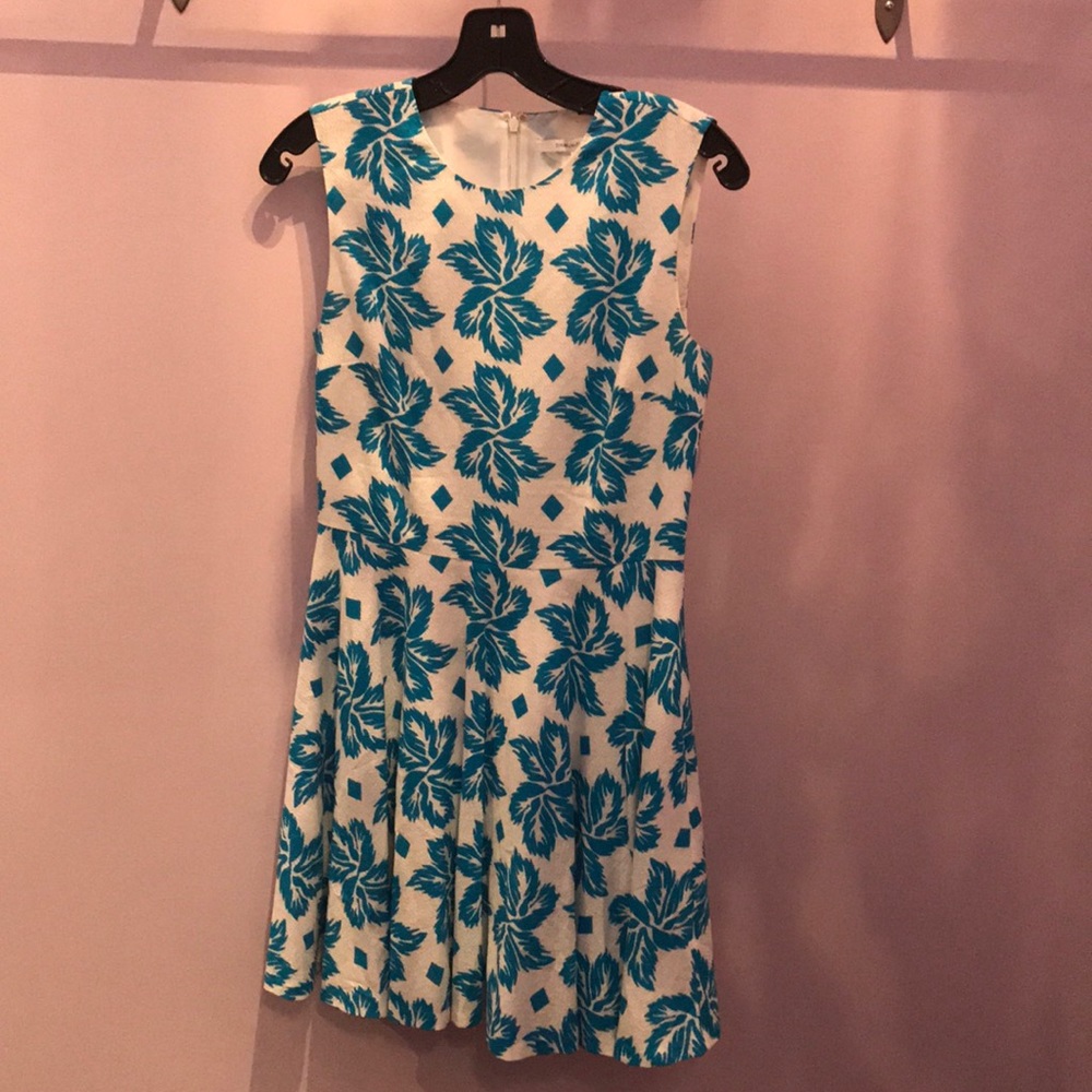 Diane von Furstenberg blue and white dress